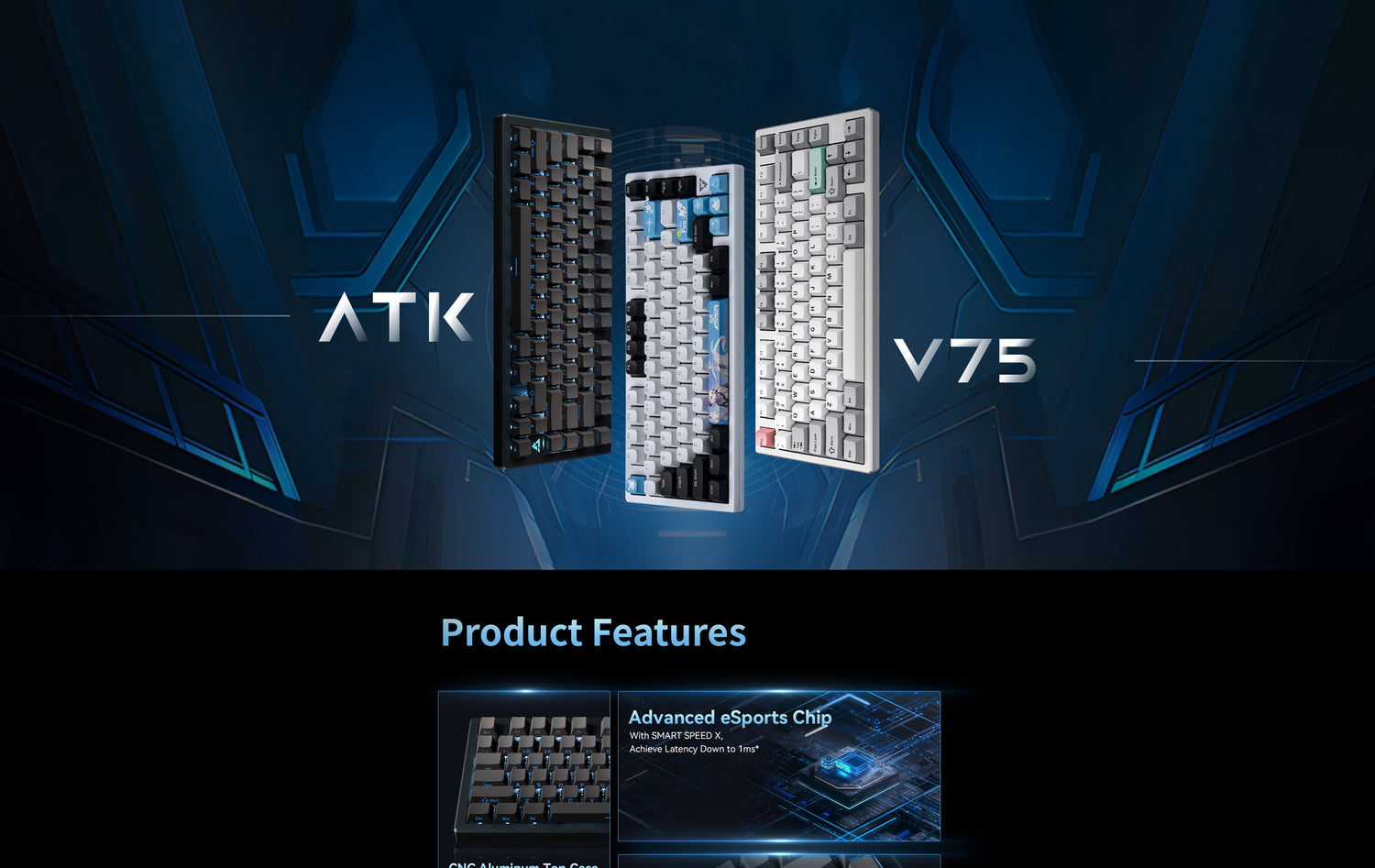 ATK V75X/K | Wireless Mechanical Gaming Keyboard